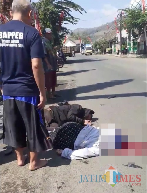 Situasi usai kecelakaan maut terjadi sesaat sebelum korban dievakuasi ke kamar jenazah (Foto : Istimewa)