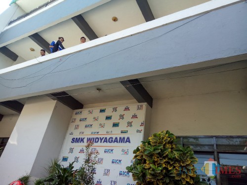 SMK Widyagama, sekolah siswa yang ditelantarkan orang tuanya. (Foto: Imarotul Izzah/MalangTIMES)