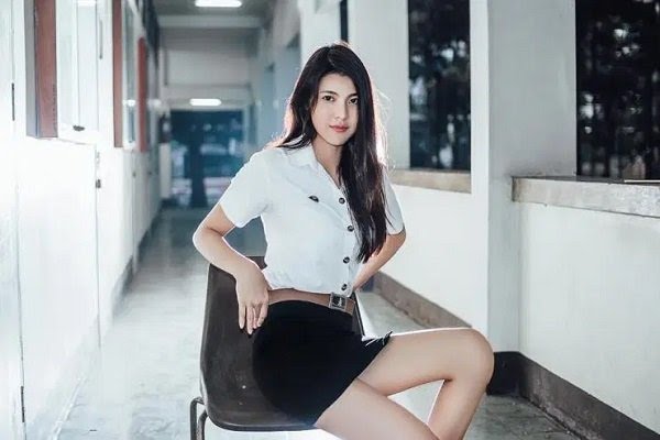 Salah satu pelajar Thailand yang menggunakan seragam. (Foto: istimewa)