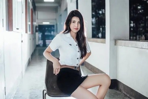 Salah satu pelajar Thailand yang menggunakan seragam. (Foto: istimewa)