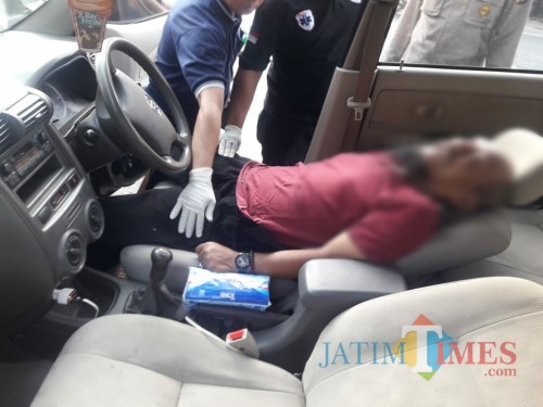 Kondisi Purwanto sesaat setelah mengalami kecelakaan / Foto : Dokpol / Tulungagung TIMES
