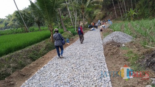 Proses pendampingan desa oleh pendamping desa di bidang pembangunan. (dd nana)
