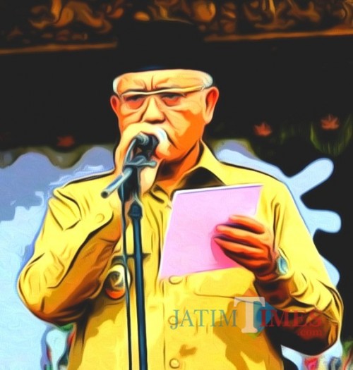 Plt Bupati Malang Sanusi menghitung hari saat pelantikan Bupati Malang Definitif (Nana)
