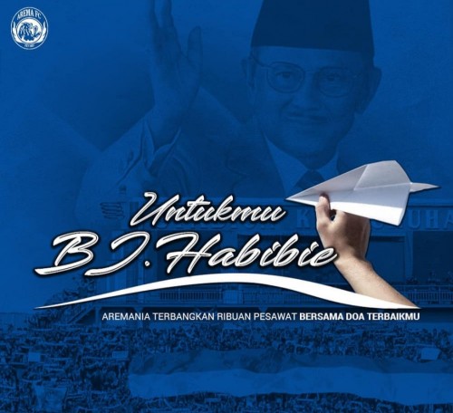 Postingan Arema FC mengenang Presiden ke 3 Republik Indonesia, BJ Habibie (Instagram official Arema FC)