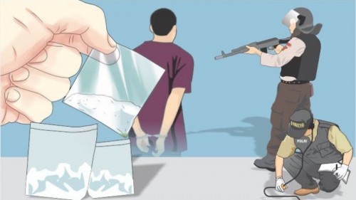 Ilustrasi sopir jadi pengedar sabu (lampung.tribunnews.com)