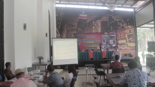 Workshop Kotaku yang digelar Tim Kotaku dan Dinas Perumahan Rakyat Kota Blitar.(Foto : Aunur Rofiq/BlitarTIMES)