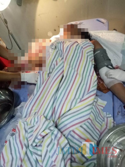 Kondisi Ibu Sai'in yang sedang dirawat di RS akibat pembacokan oleh anak kandungnya