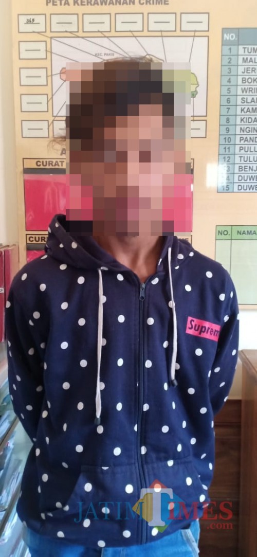Tersangka M Irsad Fakih saat diamankan pihak kepolisian (Foto: Humas Polres Malang for MalangTIMES)