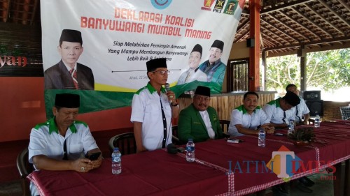 Deklarasi Koalisi BM2 yang terdiri dari partai Gerindra, PPP dan PKS