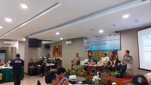 Sosialisasi Survei Penilaian Integriras (SPI) Tahun 2019 Kota Malang yang digelar di Hotel Savana, Selasa (24/9/2019) (Pipit Anggraeni/MalangTIMES).