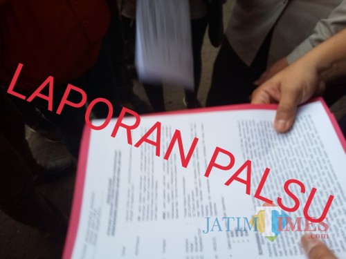 Ilustrasi laporan palsu (Anggara Sudiongko/MalangTIMES)