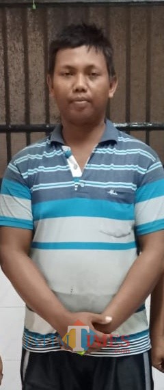 Ibnu ketika diamankan polisi