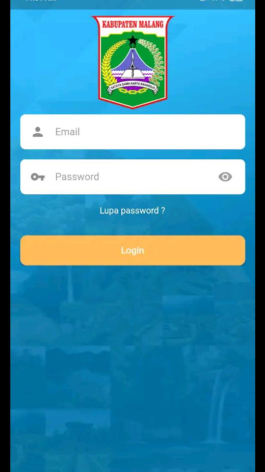 Tampilan utama aplikasi MalangKAB Tanggap (Foto : Screenshot Handphone)