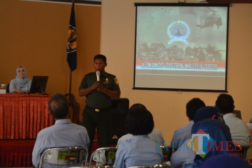 Kasdim 0808/Blitar beri bekal wasbang pegawai Kantor Pajak Pratama