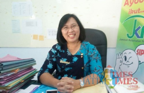 Kabid Pelayanan Kesehatan Dinkes Kabupaten Blitar, dr Christine Indrawati.(Foto : Aunur Rofiq/BlitarTIMES)