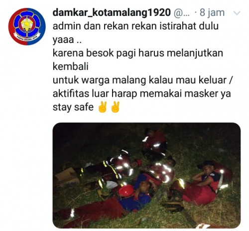 Cuitan Damkar Kota Malang (twiter)