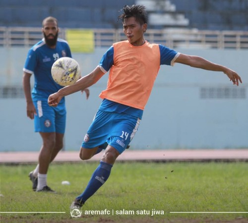 Gelandang bertahan Arema FC, Jayus Hariono (official Arema FC)