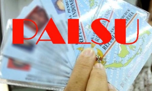 Ilustrasi id palsu (istimewa)