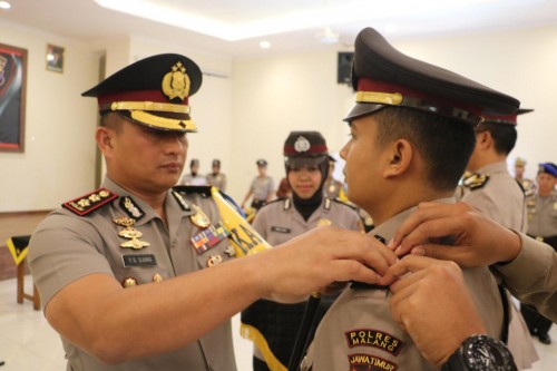Suasana sertijab Kasat Reskrim Polres Malang yang dipimpin langsung oleh Kapolres Malang AKBP Yade Setiawan Ujung (Foto : Humas Polres Malang for MalangTIMES)
