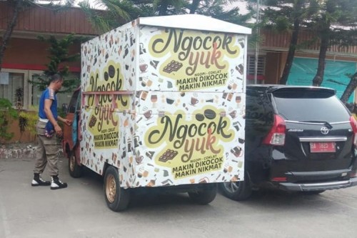 Foto mobil Ngocok Yuk yang diamankan Satpol PP Padang (Satpol PP Padang)