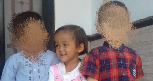 Foto Agens semasa masih hidup, nampak tersenyum dengan manis (ist)