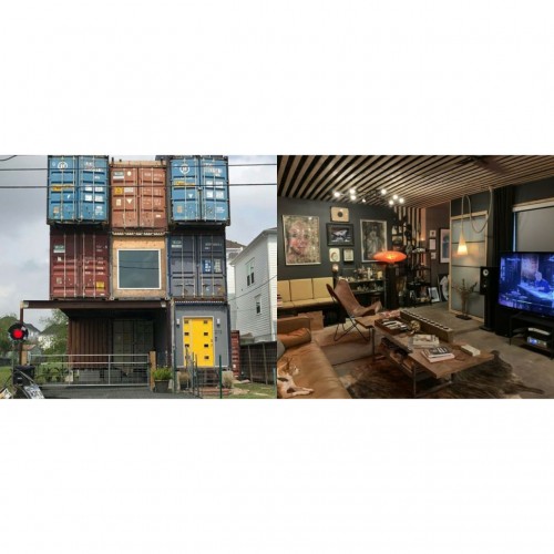 Rumah dari kontainer bekas. (Foto: istimewa)