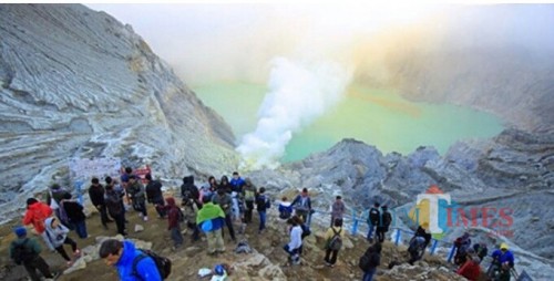 Foto muhlis/jatimtimes/kawah ijen
