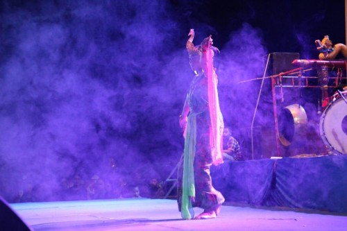 Salah satu penampilan tari merak di Festival Songgokerto.