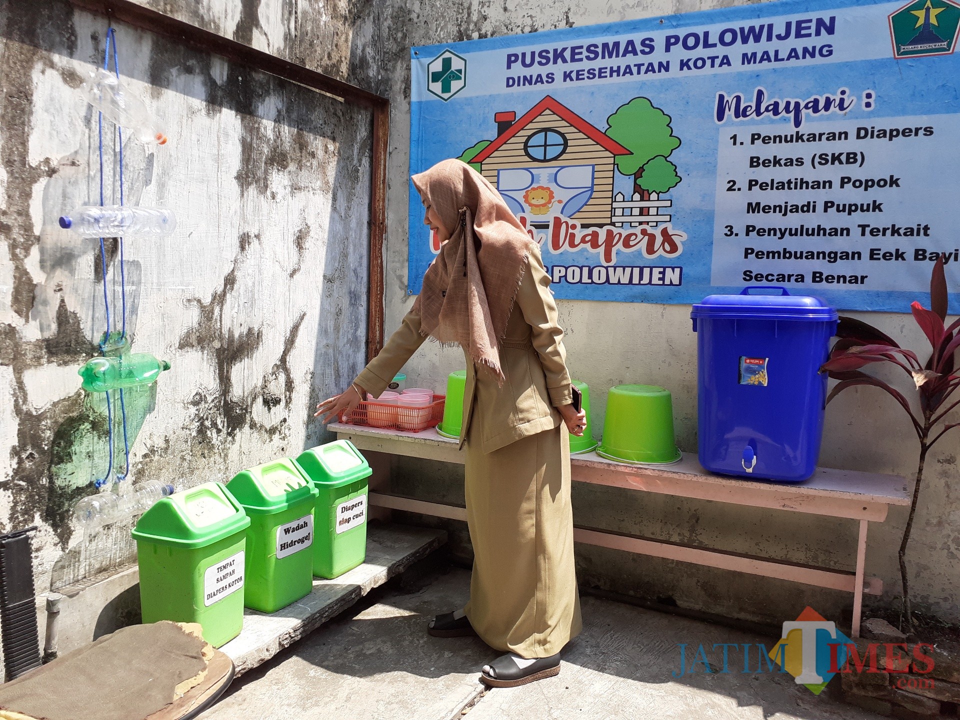 Klinik pengolahan pembersihan Puskesmas Polowijen Kota Malang (Arifina Cahyanti Firdausi/MalangTIMES)