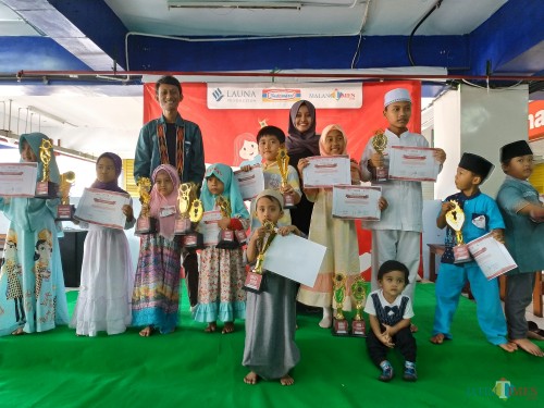 Para pemenang Lomba Anak Ceria se Malang Raya Minggu (10/11/2019) (Hendra Saputra)