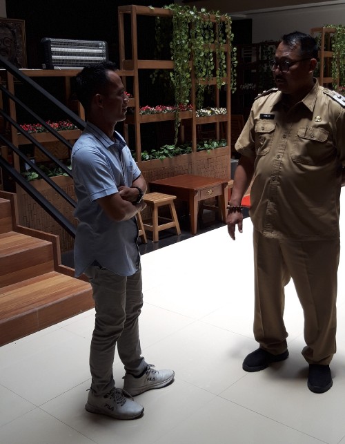 Foto muhlis/jatimtimes/wabup bersama wartawan jatimtimes