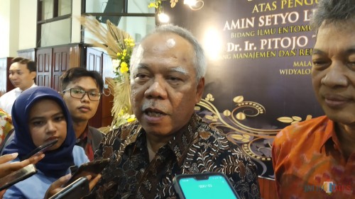 Menteri Pekerjaan Umum dan Perumahan Rakyat (PUPR) Basuki Hadimuljono (Pipit Anggraeni/MalangTIMES).