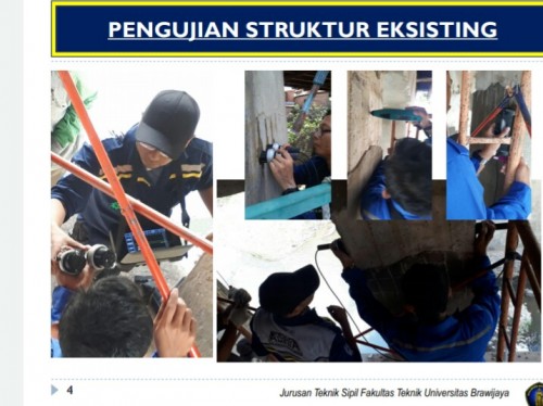 Pengujian struktur eksisting jembatan muharto