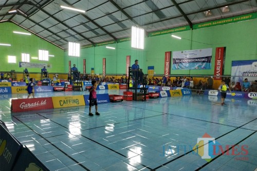 Pertandingan Kejurkot Bulutangkis 2019 di GOR Djagung (Hendra Saputra)