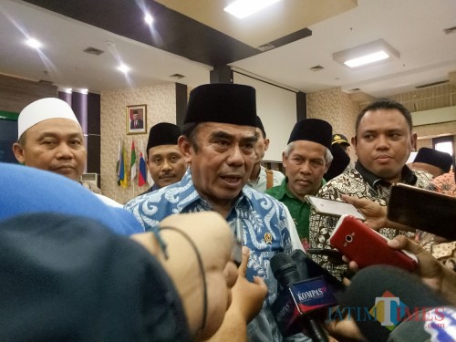 Menteri Agama RI, Fachrul Razi. (Foto: Imarotul Izzah/MalangTIMES)
