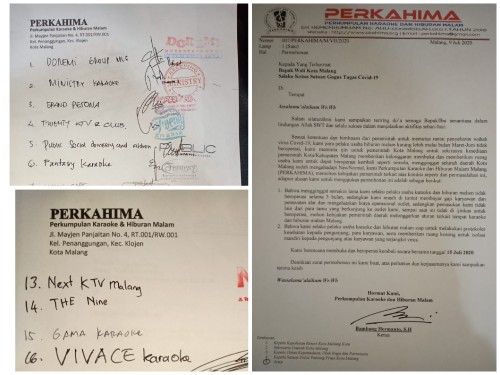Surat permohonan percepatan buka yang dikirimkan pada pihak Pemkot (Anggara Sudiongko/MalangTIMES)