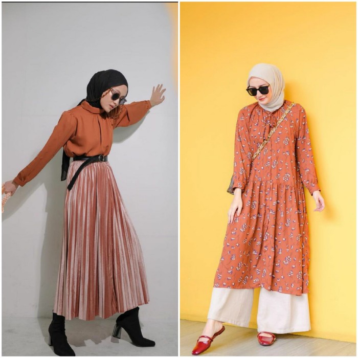 Ide Padu Padan Outfit Warna Orange 