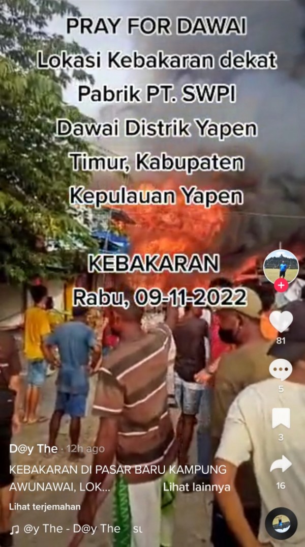 Pasar Dawai Dilalap Si Jago Merah Puluhan Bangunan Ludes Terbakar