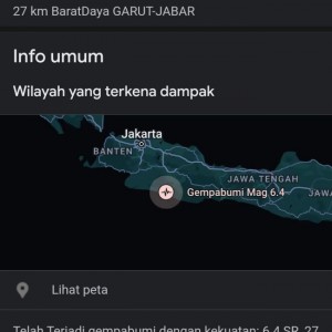 Gempa Garut BNPB 1 Warga Terluka 4 Rumah Dan 1 Sekolah Rusak