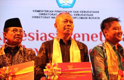 Malam penganugerahan WBTb di Jakarta.