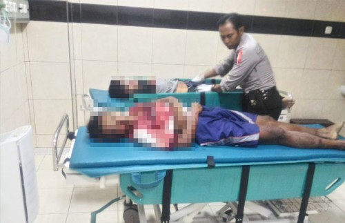 Didik Waluyo dan Candra Irawan korban kecelakaan maut, Kecamatan Sumberpucung, Kamis (18/10/2018) (Foto : Istimewa)
