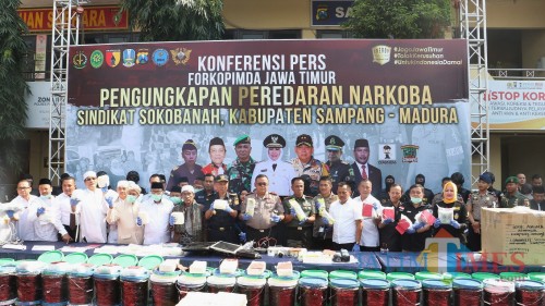 Press Release sabu jaringan Sokobanah-Madura