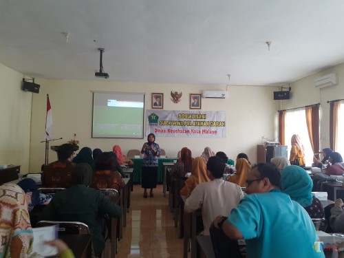 Suasana sosialisasi Quick Wins Pelayanan Darah di Dinas Kesehatan Kota Malang (Arifina Cahyanti Firdausi/MalangTIMES)