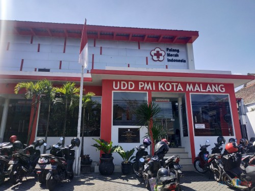 Kantor UDD PMI Kota Malang di Jalan Buring (Hendra Saputra)