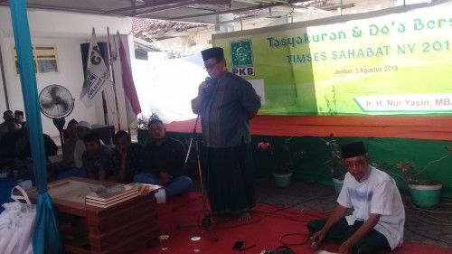 Ir. Nur Yasin saat acara Deklarasi PPL dan Tasyakuran (foto : Moh. Ali Makrus / JatimyTIMES)