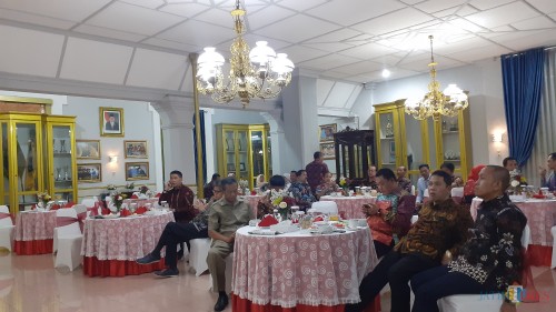 Suasana Gala Dinner Aliansi Kabupaten Kota Peduli Sanitasi (Akkopsi) yang digelar di Pendopo Kabupaten Malang, Rabu (7/8/2019) malam (Pipit Anggraeni/MalangTIMES).