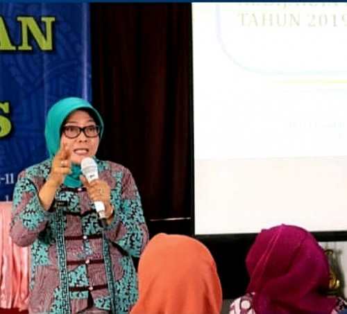 Sekretaris Dinas Pendidikan Kabupaten Malang Puji Hariwati menekankan pentingnya memberi ruang pelajar untuk mengembangkan bakatnya (Nana)
