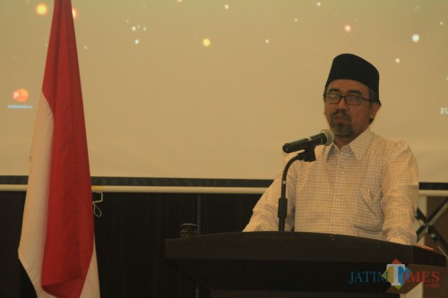 Ketua KPU Kota Probolinggo Ahmad Hudri dalam sebuah kesempatan(Agus Salam/Jatim TIMES)