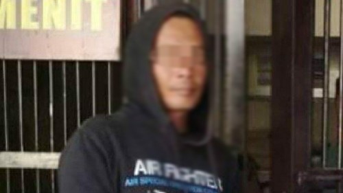 Tersangka Suwaji (Foto : Dokpol / TulungagungTIMES)