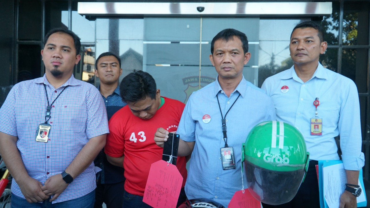 Fatchul Fauzi ketika diamankan polisi